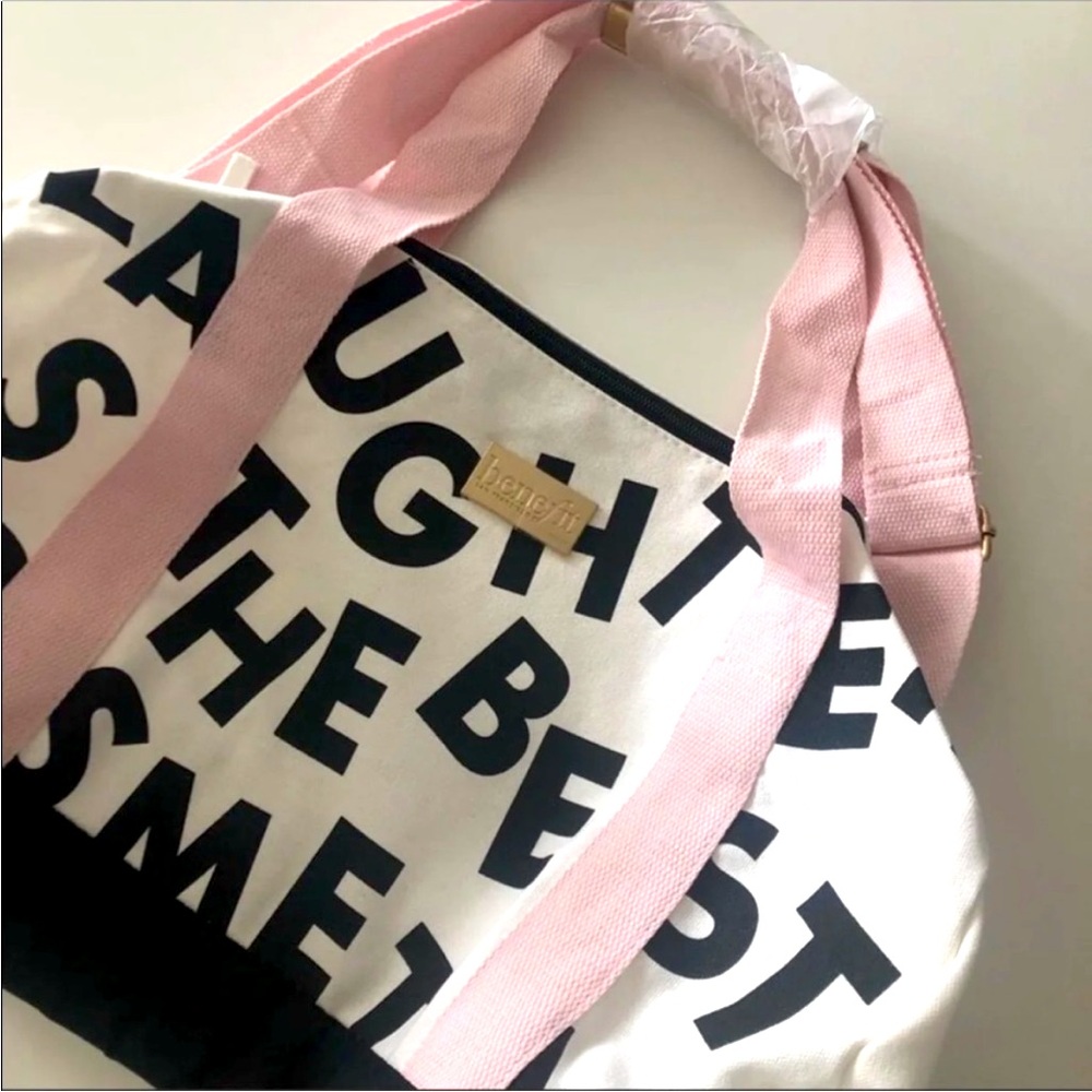 Benefit Laughter is the Best Cosmetic Tote NEW